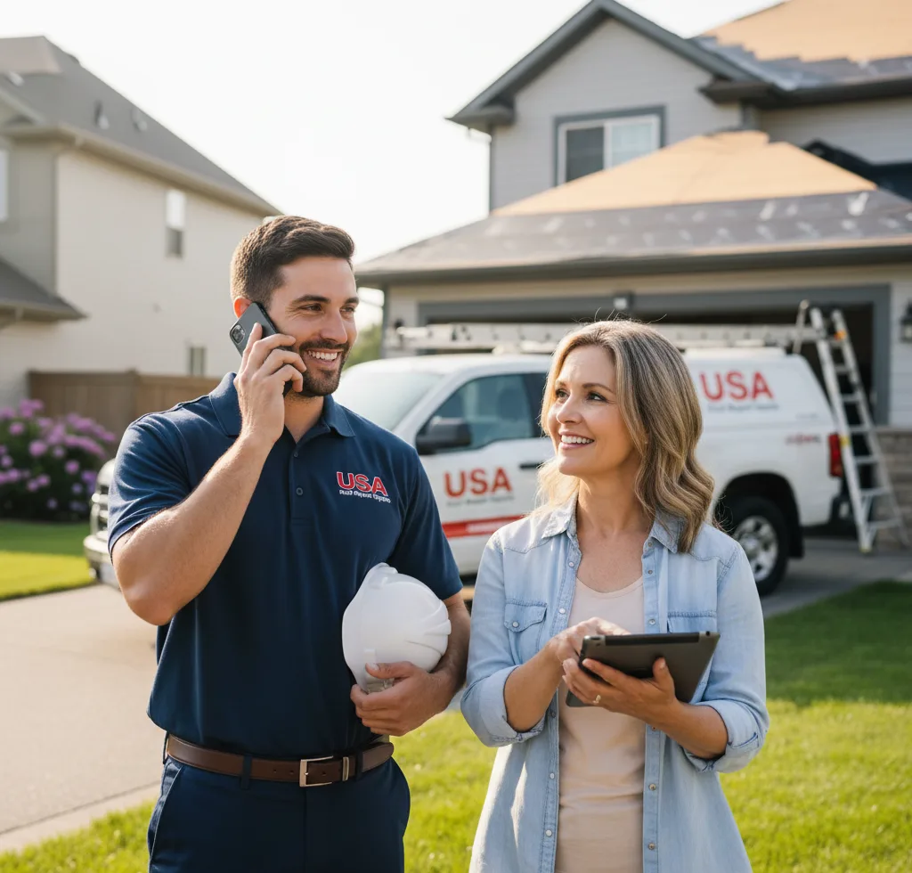 USA Roof Repair Experts customer support in Harrison